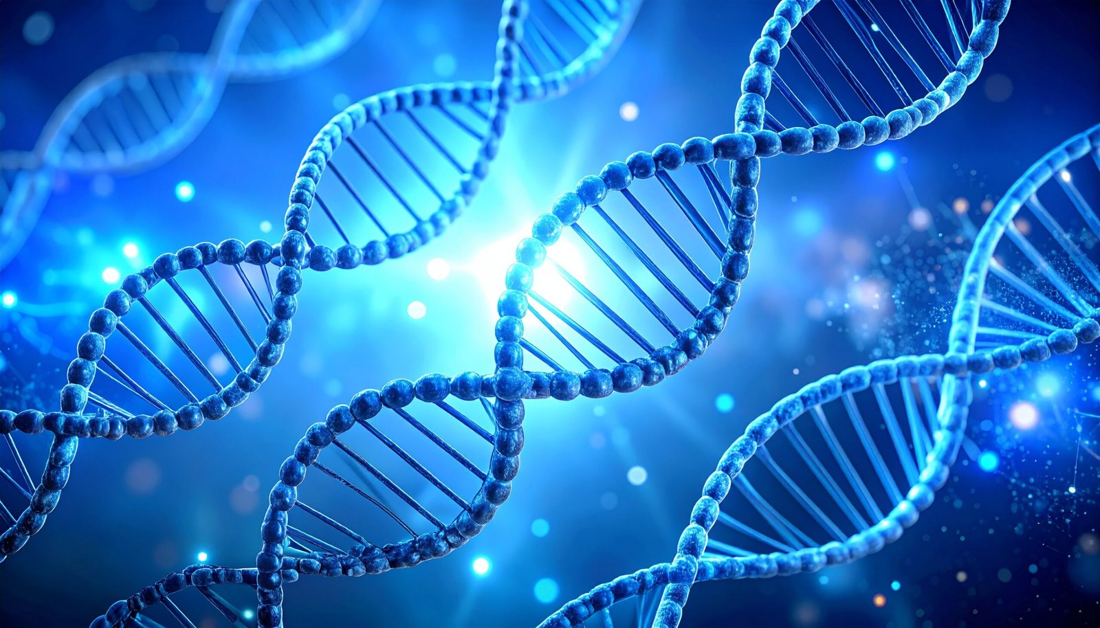 Double helix DNA strands, spiraling with a glowing Double helix DNA strands, spiraling with a glowing